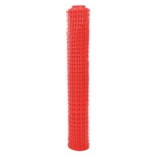 Safety Fence, Orange, HDPE, Square Mesh