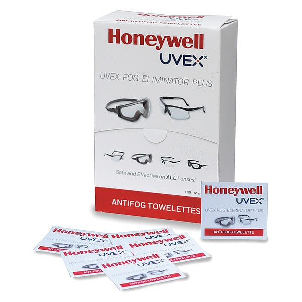 Uvex, Fog Eliminating Cloths, 100 PK