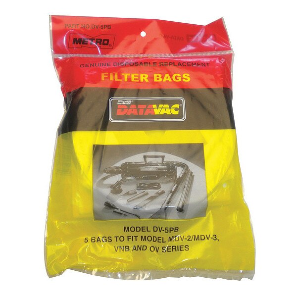 Vacuum Bag, 3-Ply, Paper, 6