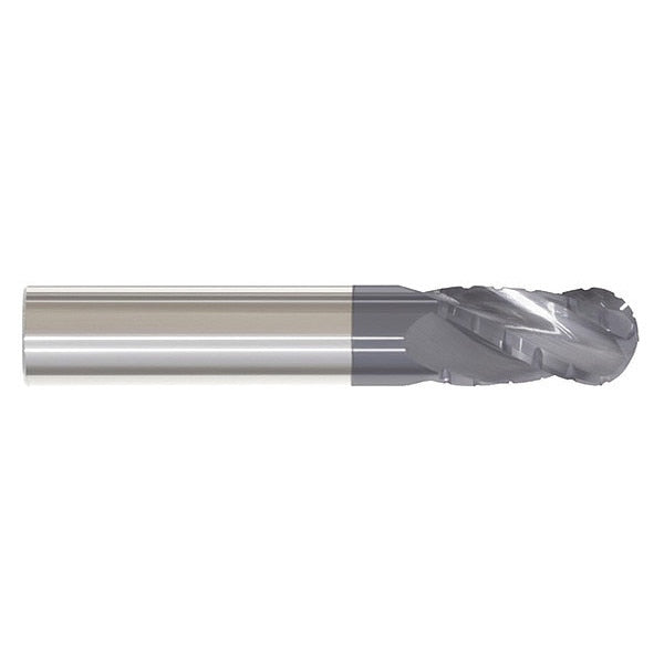Ball End Mill, Single End, 3/8