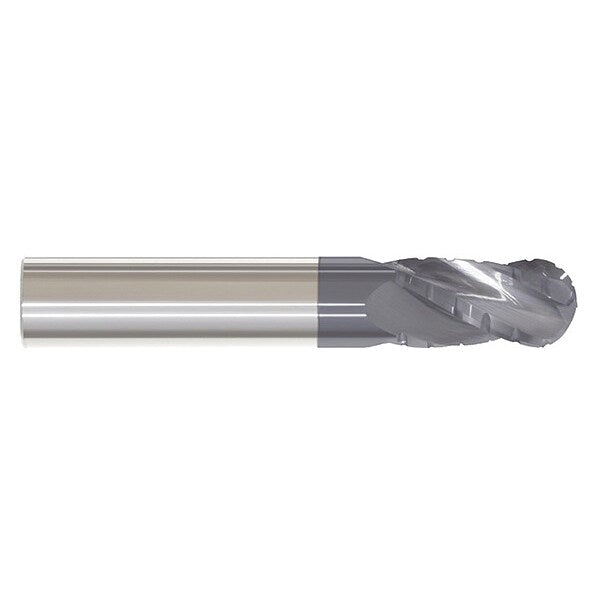 Ball End Mill, Single End, 3/16