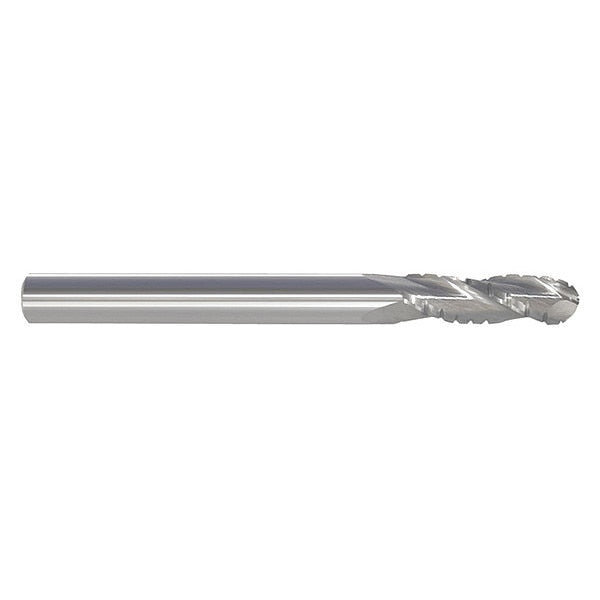 Ball End Mill, Single End, 3/16