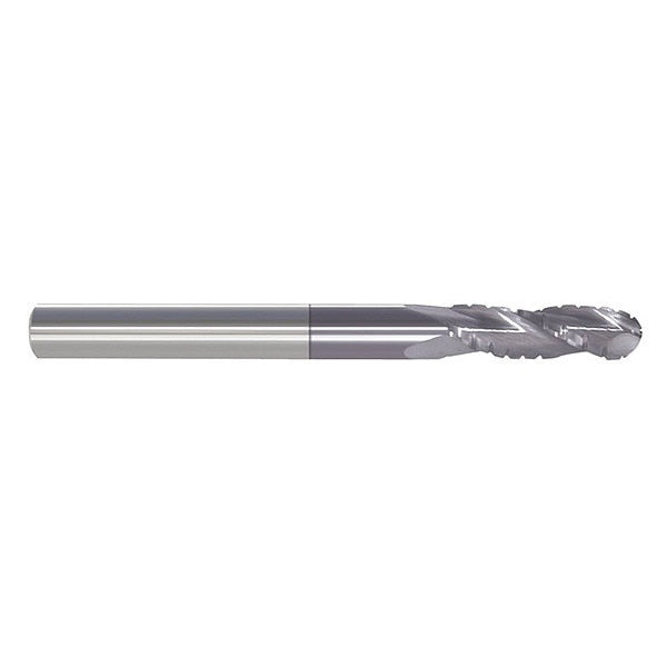Ball End Mill, Single End, 3/16