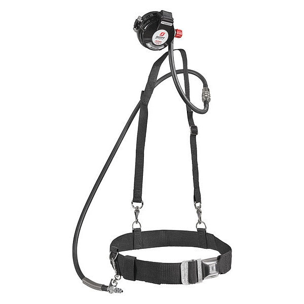 Airline Respirator, For Facepiece/Hose, Includes: Harness, (2) Quick Connect Schrader Fittings