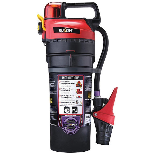 Reloadable Fire Extinguisher, 40B:C, Dry Chemical, 6 lb