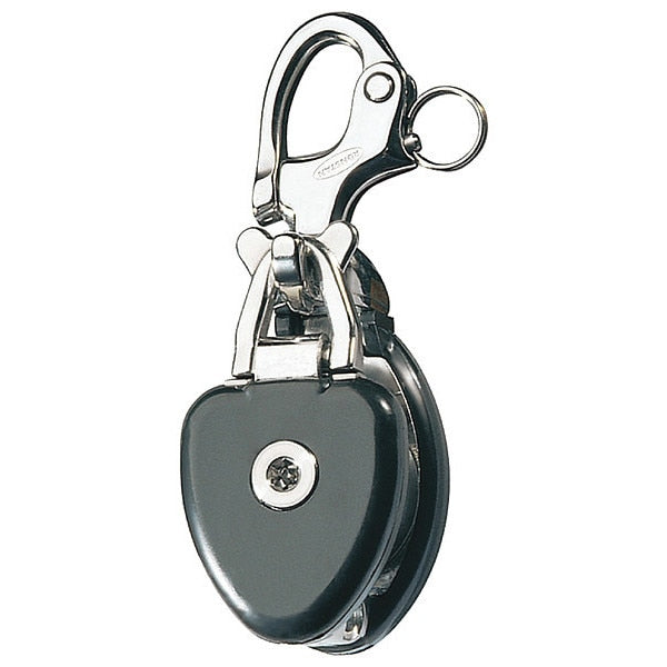 Snatch Block, Wire Rope, 5/8 in Max Cable Size, 2,980 lb Max Load, Powder Coated