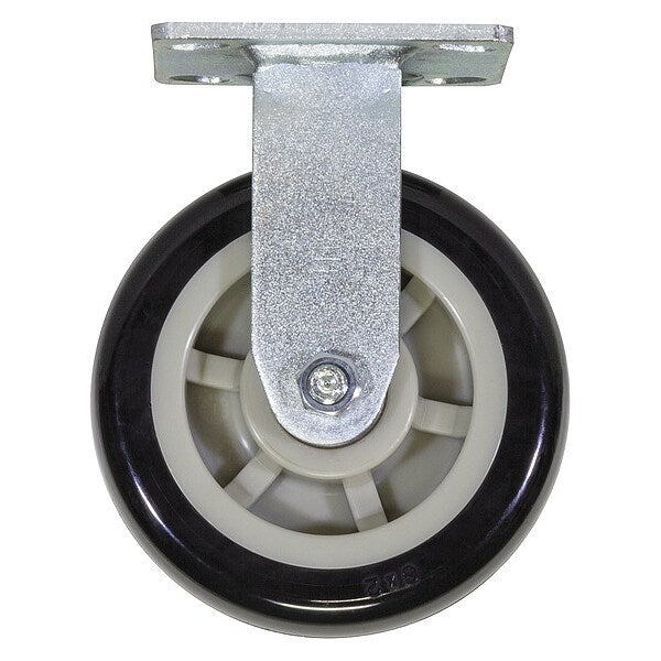 Rigid Plate Caster, 1000 lb. Cap., Steel