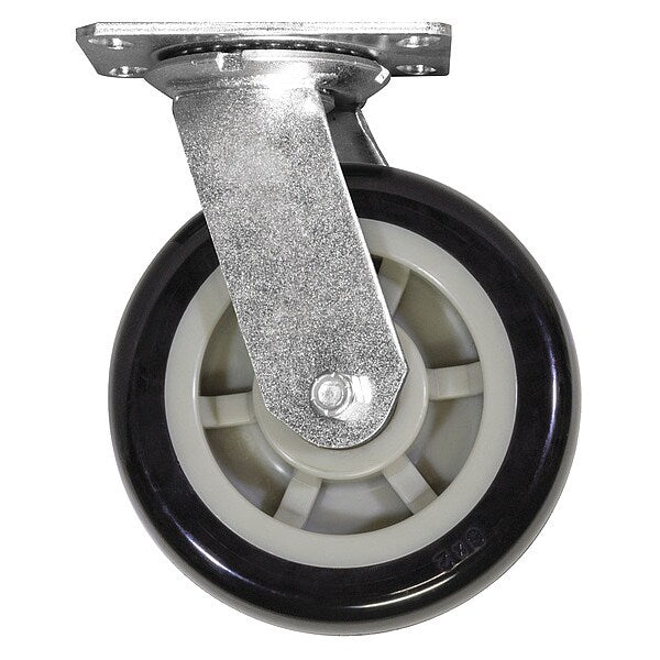 Swivel Plate Caster, 1000 lb. Cap., Steel