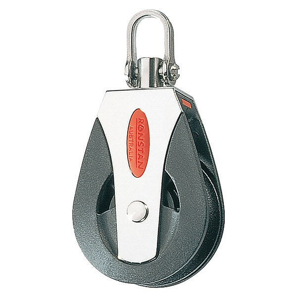 Pulley Block, Fibrous Rope, 1/2 in Max Cable Size, 1,650 lb Max Load, Painted