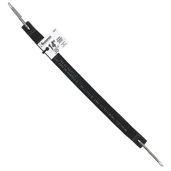 Bungee Strap, Black, 24 in Length, EPDM Rubber