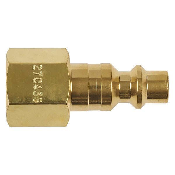 Air Hose Plug, 1/4, Brass