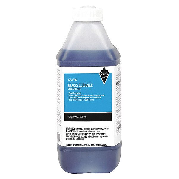 Liquid Glass Cleaner, 1.9L, Clear, Unscented, Bottle