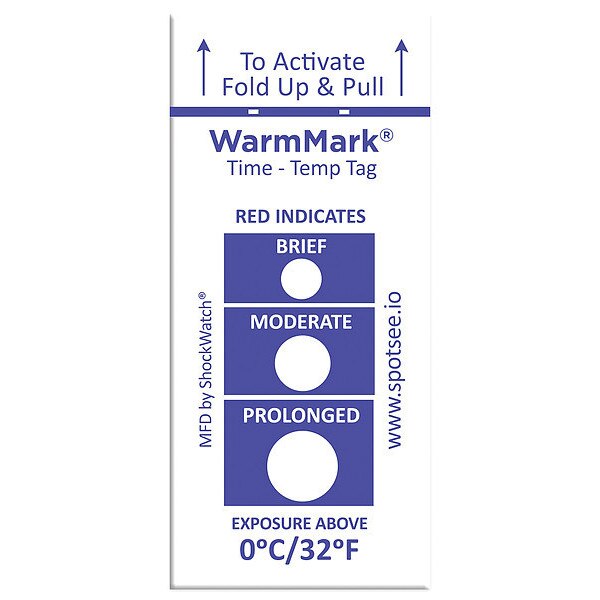 Temperature Indicator Label, Heat, PK100