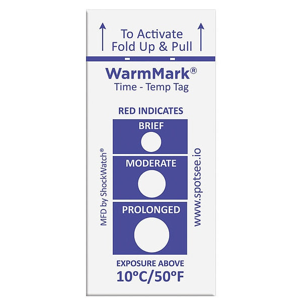 Temperature Indicator Label, Heat, PK100