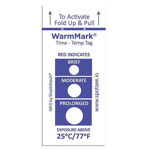 Temperature Indicator Label, Heat, PK100