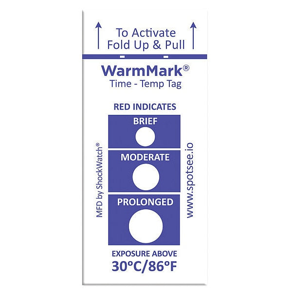 Temperature Indicator Label, Heat, PK100