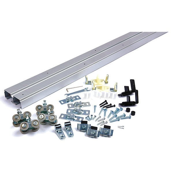 Track Kit, Sliding Door Type, Alum., Silver
