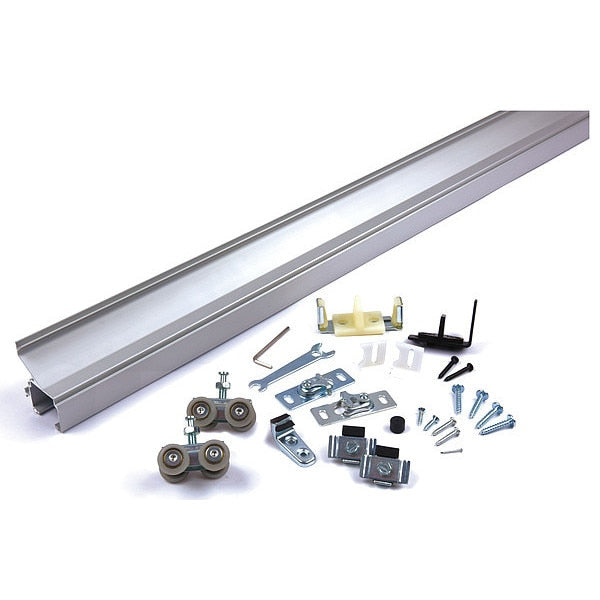 Track Kit, Sliding Door Type, Alum., Silver