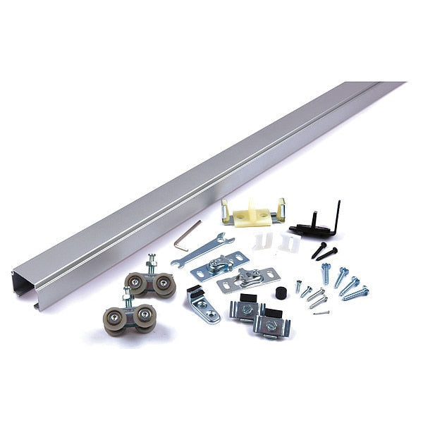 Track Kit, Sliding Door Type, Alum., Silver