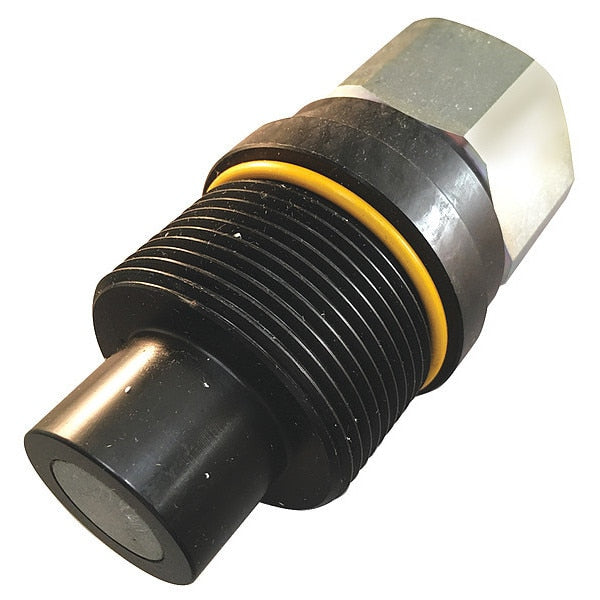 Hydraulic Quick Connect Hose Coupling, Steel Body, Push-to-Connect Lock, 3/4