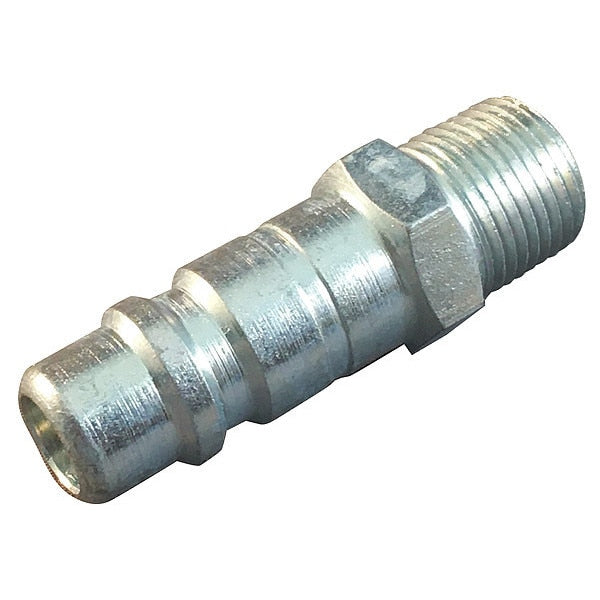 Hydraulic Quick Connect Hose Coupling, Steel Body, Push-to-Connect Lock, 1/4