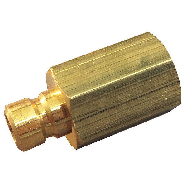 Hydraulic Quick Connect Hose Coupling, Brass Body, Push-to-Connect Lock, 1/2