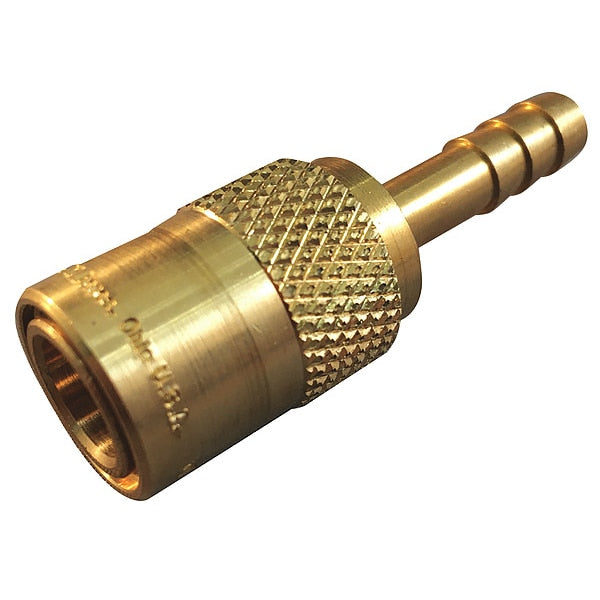 Hydraulic Quick Connect Hose Coupling, Brass Body, Push-to-Connect Lock, 1/2
