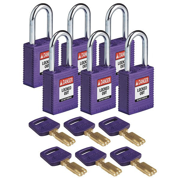 Lockout Padlock, Nylon, 1/2