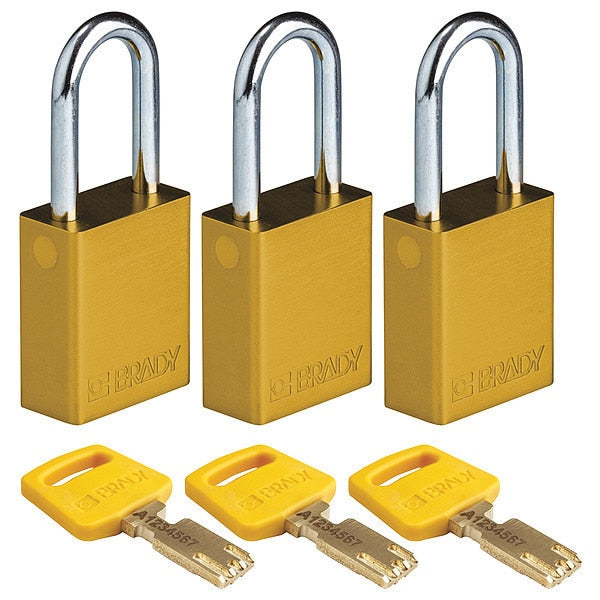 Lockout Padlock, Al, Open Shackel, PK3