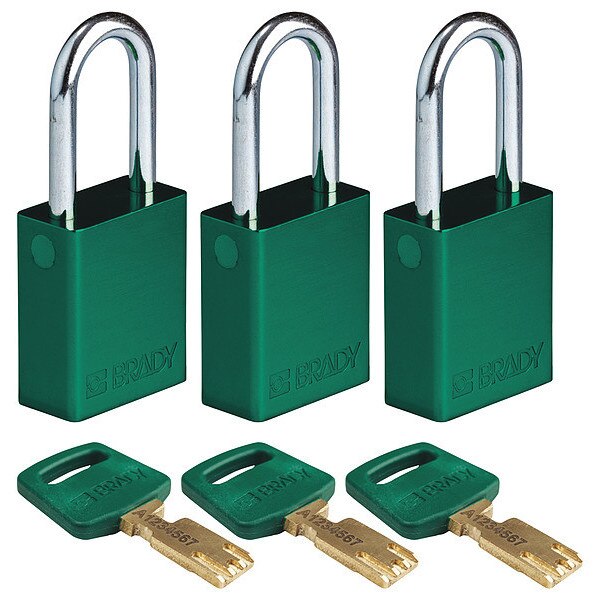 Lockout Padlock, Al, Open Shackel, PK3