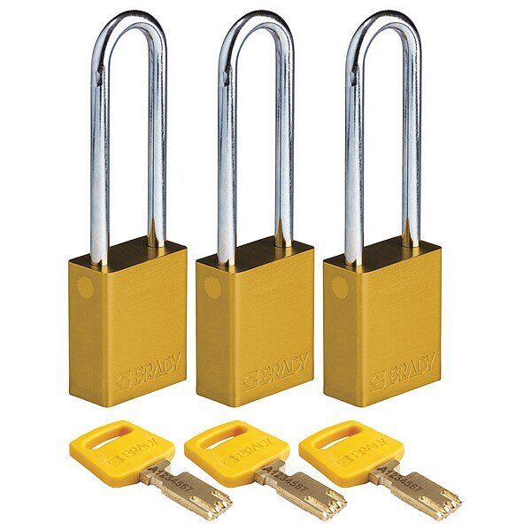 Lockout Padlock, Al, 1/4