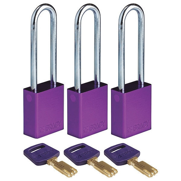 Lockout Padlock, Al, 1/4