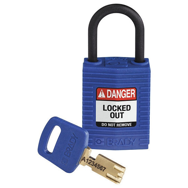 Lockout Padlock, Blue, 1-21/32