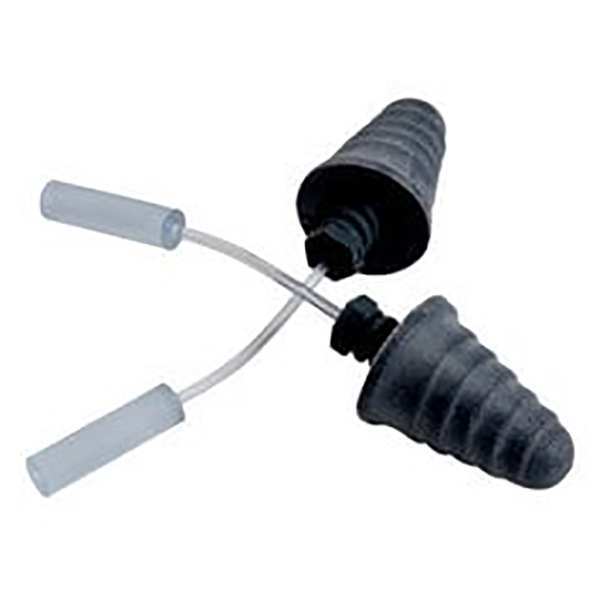 Disposable Uncorded Probed Test Ear Plugs, Flanged Shape, 0 dB, Gray