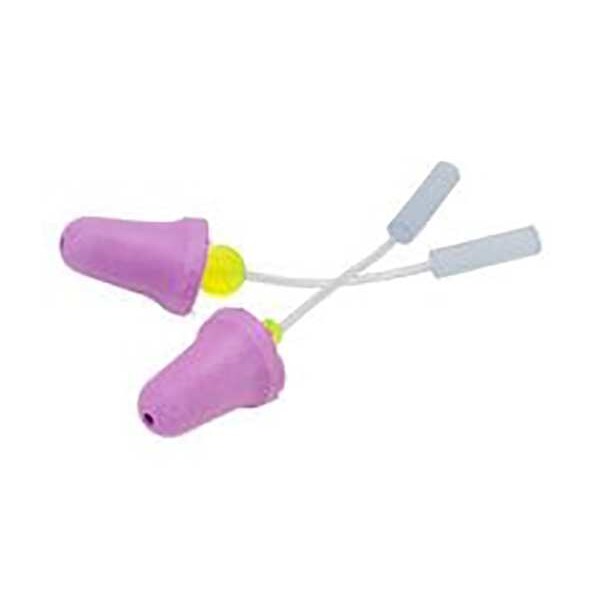 Disposable Uncorded Probed Test Ear Plugs, Bell Shape, 0 dB, 50 Pairs