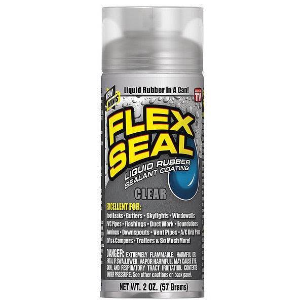 Leak Sealer, 2 oz, Rubber Base, Clear