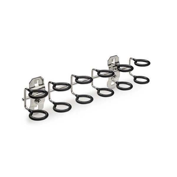 9 In. W Vinyl-Dipped Stainless Steel Multi-Ring Tool Holder for Stainless Steel LocBoard