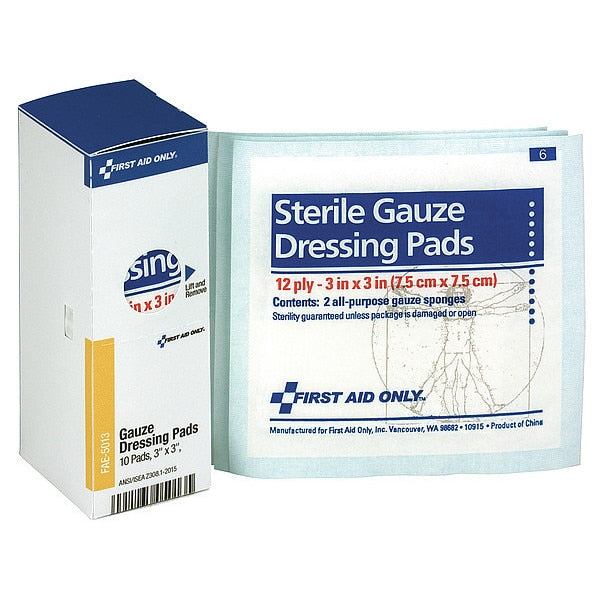 Gauze Pad, Sterile, 3