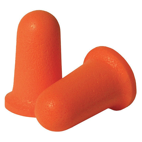 Disposable Uncorded Ear Plugs, Bell Shape, 33 dB, 200 Pairs, Orange