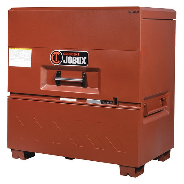 Piano-Style Jobsite Box, 51 in, Brown