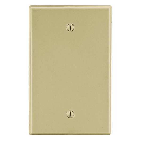 Blank Box Mount Wall Plate, Number of Gangs: 1 Plastic, Smooth Finish, Ivory
