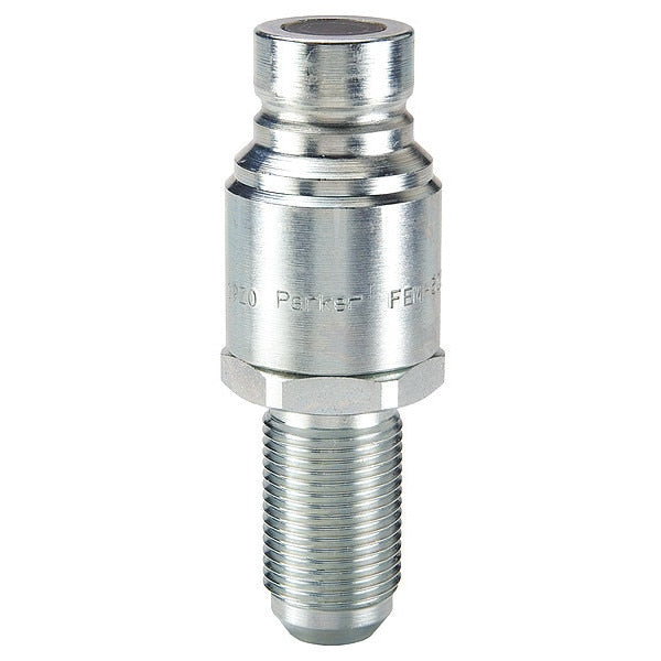 Hydraulic Quick Connect Hose Coupling, Steel Body, Push-to-Connect Lock, 1-1/16