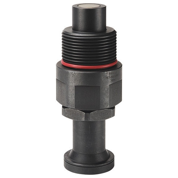 Hydraulic Quick Connect Hose Coupling, Steel Body, Thread-to-Connect Lock, 9/16