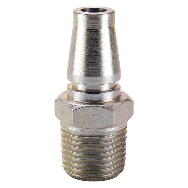 Quick Connect Hose Coupling, Push-to-Connect Lock, 1/4