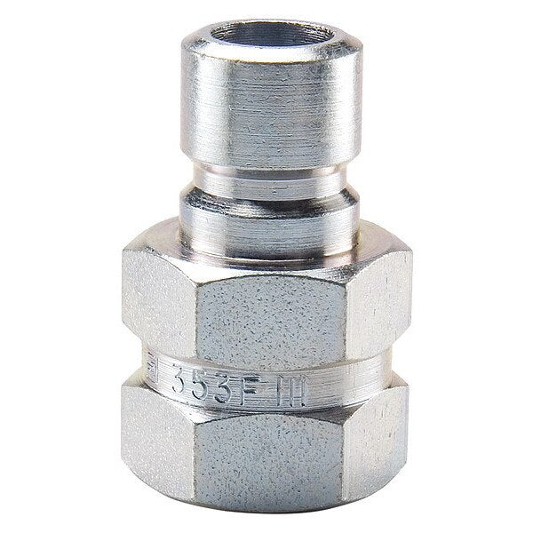Hydraulic Quick Connect Hose Coupling, Brass Body, Push-to-Connect Lock, 1/2