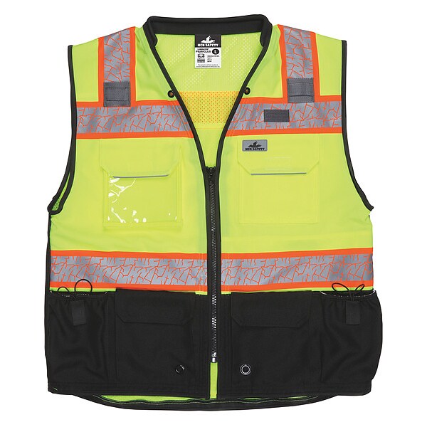 High Visibility Vest, 4XL Size, Unisex