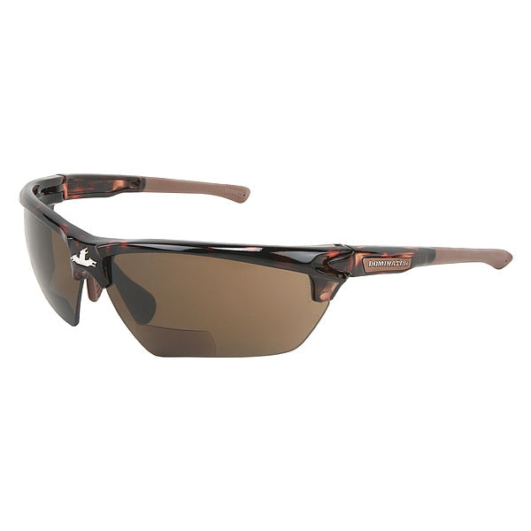 Bifocal Safety Reading Glasses, +2.50, Eyewear Size: Universal
