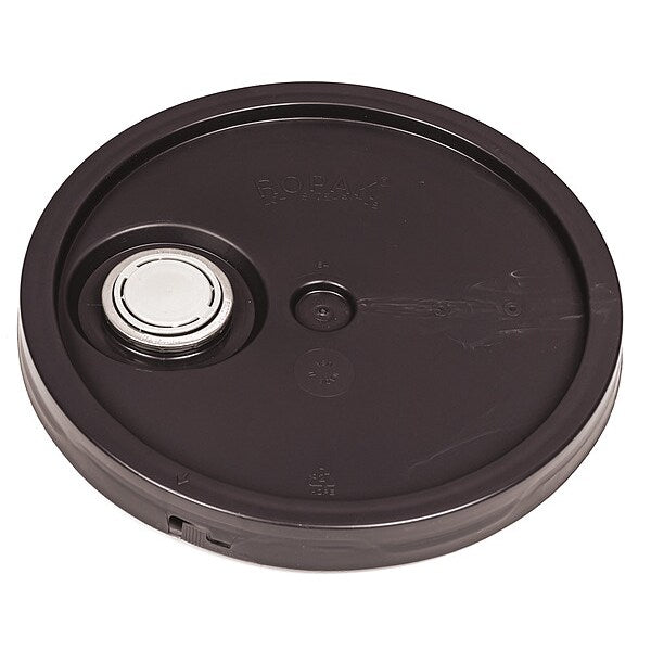 Plastic Pail Lid, Brown, Plastic