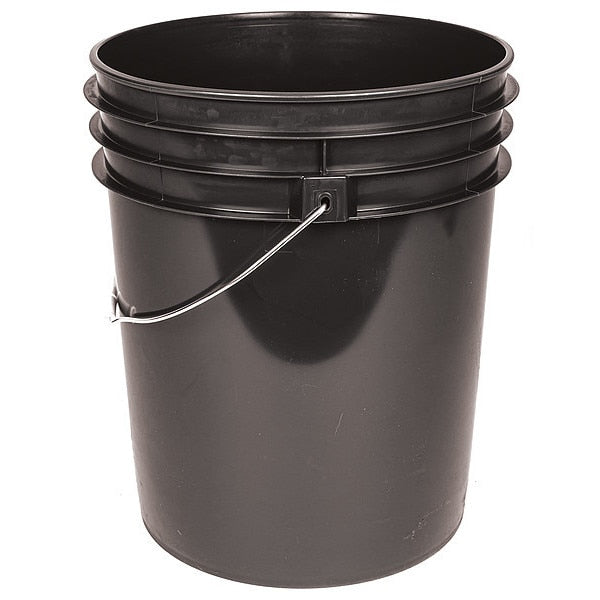 5 gal Round Pail, Brown, High Density Polyethylene