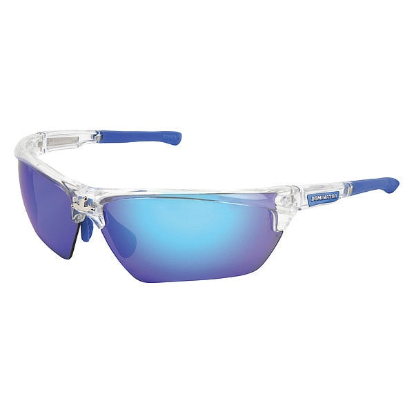 Safety Glasses, Traditional Blue Mirror Anti-Fog, Scratch-Resistant